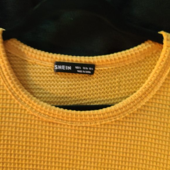 Yellow SHEIN Babydoll Top - Picture 3 of 3